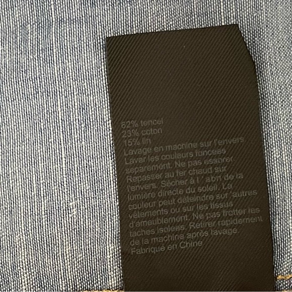 All‎ Saints Calla Bay Shirt Dress Indigo Blue Size 6 Tencel Cotton Linen - Picture 11 of 15